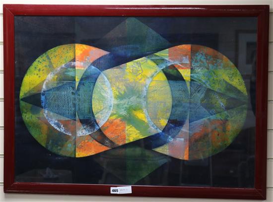 David Jackson, mixed media, Abstract 59 x 84cm